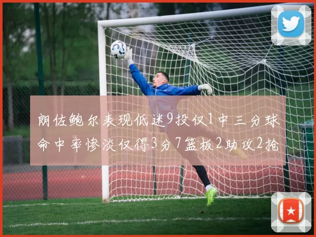 朗佐鲍尔表现低迷9投仅1中三分球命中率惨淡仅得3分7篮板2助攻2抢断